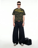 Inflation Streetwear camo boxy T-shirt with relaxed fit