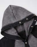 Deconstructed Washed Boxy Hoodie | Inflation Streetwear