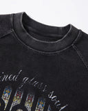 Washed Graphic Boxy Waffle T-Shirt | Inflation Streetwear INFLATION