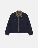 Washed Faux Fur Lined Worker Jacket | Inflation Streetwear