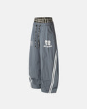 Plaid Double Waist Baggy Track Pants | Inflation Streetwear INFLATION