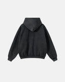 Graphic Ripped Washed Zip Up Hoodies | Inflation Streetwear INFLATION