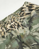 Leopard Camo Cargo Longline Shorts | Inflation Streetwear INFLATION