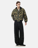Camo Hooded Bomber Jacket | Inflation Streetwear