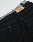 Double Waist Raw Denim Straight Leg Jeans | Inflation Streetwear INFLATION