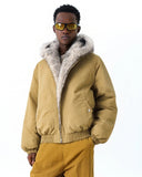 Faux Fur Lined Padded Bomber Jacket | Inflation Streetwear INFLATION