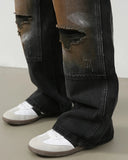 Vintage Ripped Baggy Jeans | Inflation Streetwear INFLATION