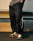INFLATION Striped Side Wide Leg Track Pants INFLATION