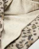 Leopard Print Graphic Boxy Zip Up Hoodie | Inflation Streetwear