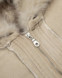 Faux Fur Lined Washed Hooded Jacket | Inflation Streetwear INFLATION