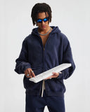 Distressed Acid Wash Double Zip Up Hoodies | Inflation Streetwear INFLATION