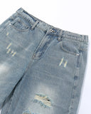 Vintage Wash Distressed Baggy Jeans | Inflation Streetwear INFLATION