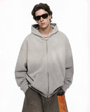 INFLATION Monkey Wash French Terry Zip Up Hoodies