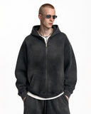 Acid Washed Zip Up Hoodies | Inflation Streetwear