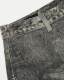 back waist detail on grey washed jeans