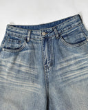 Rhinestone Washed Barrel Baggy Jeans | Inflation Streetwear INFLATION