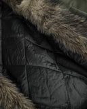 Faux Fur Grommet Hooded Bomber Jacket | Inflation Streetwear