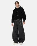 Faux Fur Lined Clasp Bomber Jacket | Inflation Streetwear