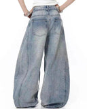 Rhinestone Baggy Barrel Jeans | Inflation Streetwear INFLATION