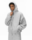 High Collar Fleece Double Zip-Up Hoodies | Inflation Streetwear INFLATION