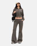 Washed Fleece Flare Tracksuit | Inflation Streetwear