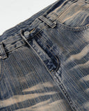 Bamboo Weave Dirty Wash Barrel Jeans | Inflation Streetwear