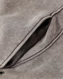 Washed Eyelet Boxy Hoodie | Inflation Streetwear