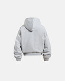 Camo Script Graphic Cropped Hoodie | Inflation Streetwear