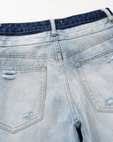 Dual Waist Ripped Baggy Jeans | Inflation Streetwear INFLATION