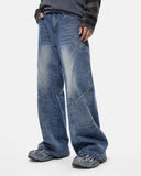 Deconstructed Barrel Wide Jeans | Inflation Streetwear INFLATION
