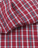 Plaid Script Embroidered Short-Sleeve Shirt | Inflation Streetwear INFLATION