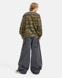 Washed Embroidered Barrel Cargo Pants | Inflation Streetwear