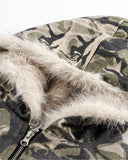 Camo Faux Fur Padded Hooded Jacket | INFLATION Streetwear INFLATION
