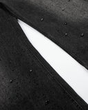 faded black barrel-leg streetwear jeans