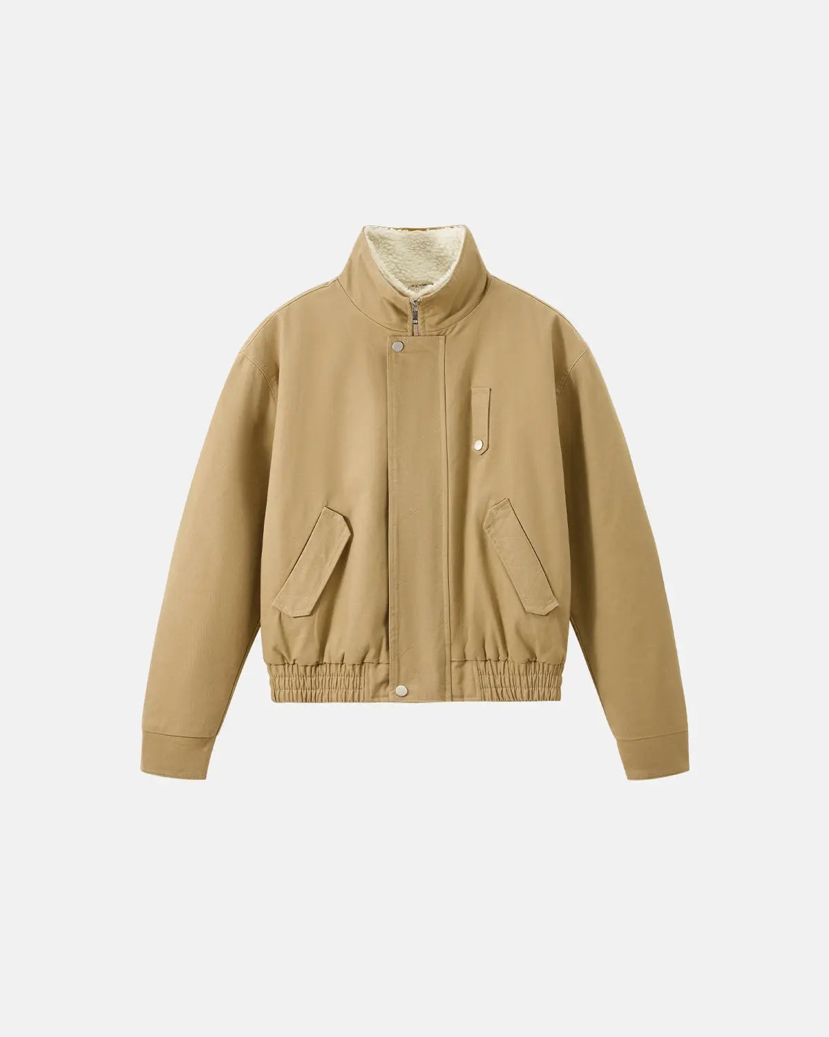 Faux Shearling Lining Lambswool Jacket | Inflation Streetwear - – INFLATION