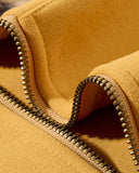 Leopard Applique Boxy Zip Up Hoodie | Inflation Streetwear