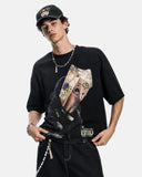 boxy streetwear t shirt with front graphic