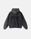 Gothic Acid Wash Zip Up Hoodies | Inflation Streetwear INFLATION