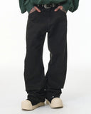 Stitching Flare Baggy Jeans | Inflation Streetwear INFLATION