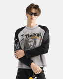 Portrait Waffle Long Sleeve Tee | Inflation Streetwear