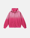INFLATION Monkey Wash French Terry Zip Up Hoodies INFLATION