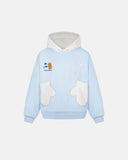 Snowflake Embroidered Boxy Hoodie | Inflation Streetwear