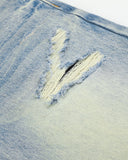 Whisker Wash Ripped Baggy Jeans | Inflation Streetwear