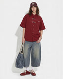 Waffle Shirt with Metal Clasp Detail | Inflation Streetwear INFLATION