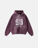 Graffiti Print Washed Fleece hoodie | Inflation Streetwear INFLATION