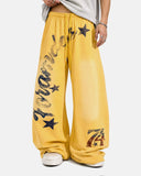 barrel sweatpants with number graphic