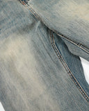 Washed  Bamboo Weave Baggy Jeans | Inflation Streetwear INFLATION