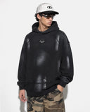 Washed Raw Edge Boxy Hoodie | Inflation Streetwear