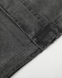 Washed Cross Applique Cargo Jacket | Inflation Streetwear INFLATION