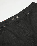 Black Cargo Longline Jorts | Inflation Streetwear